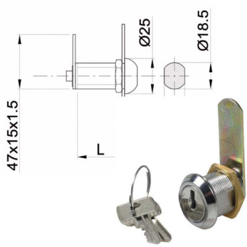 CILINDRO LEVETTA mm 25 D.19                   IBFM