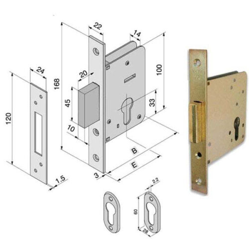 SERRATURA INF.LEGNO              020.70.00.0 WELKA