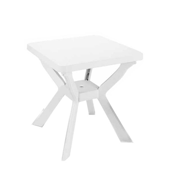 TAVOLO RESINA RENO BIANCO          70×70 PROGARDEN