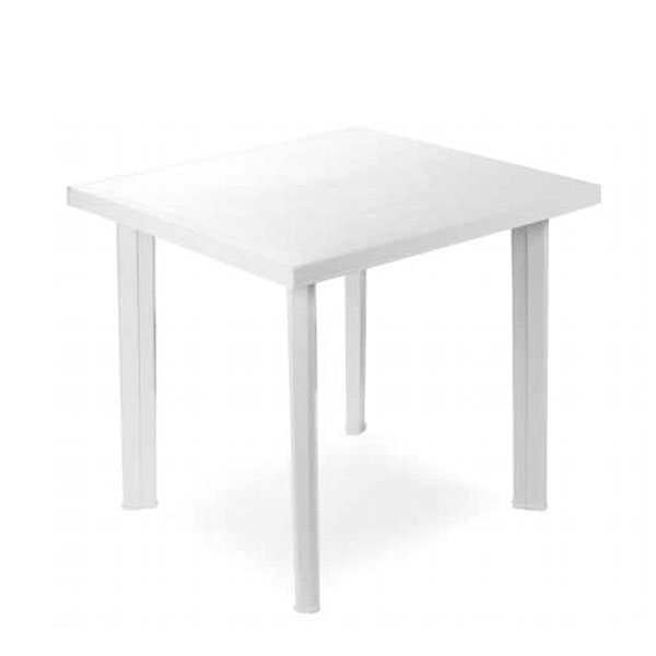 TAVOLO RESINA FIOCCO BIANCO        80×75 PROGARDEN