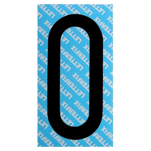 LETTERA ADESIVA NERA SERIE T80 O         LETTERFIX