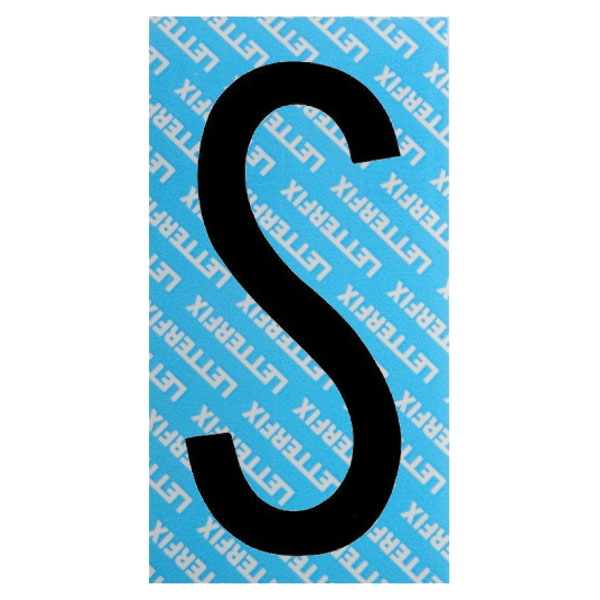 LETTERA ADESIVA NERA SERIE T80 S         LETTERFIX