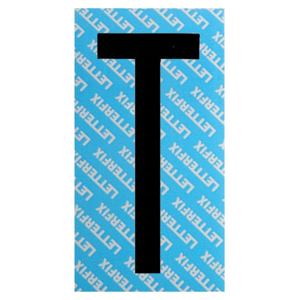 LETTERA ADESIVA NERA SERIE T80 T         LETTERFIX