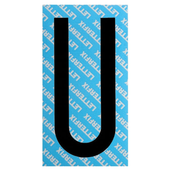LETTERA ADESIVA NERA SERIE T80 U         LETTERFIX