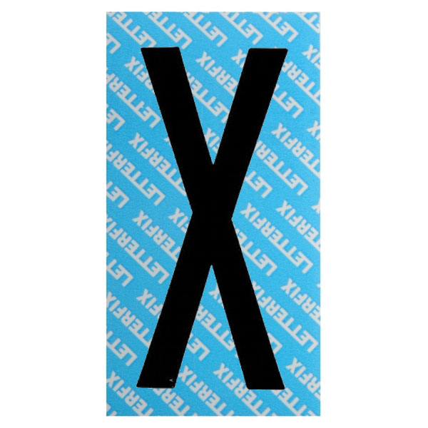 LETTERA ADESIVA NERO SERIE T80 X         LETTERFIX