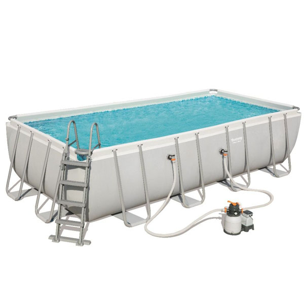 PISCINA RETT. STEEL FILTRO J3  549×274 h 122 BESTW