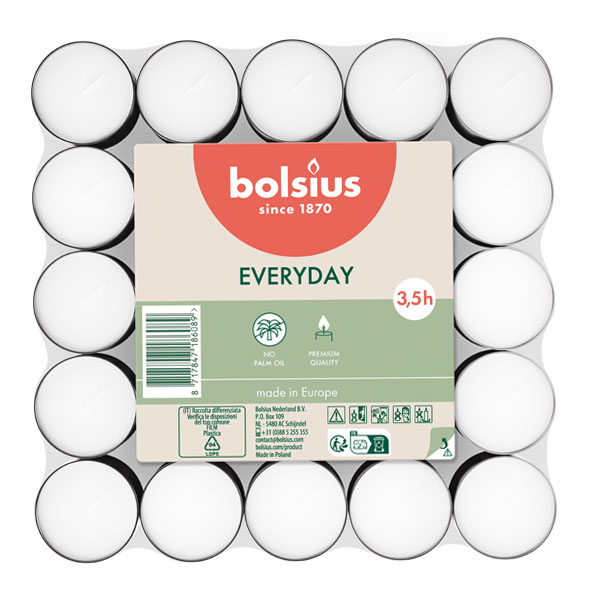 CANDELA LUMINO TEALIGHT Pz 10 BOLSIUS