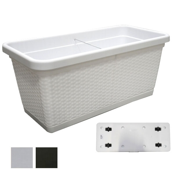 VASO NATURAL RETT. BIANCO 80x40 h 34 STEFANPL