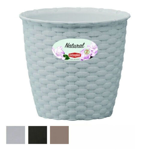 VASO NATURAL TONDO BIANCO        14 h 13  STEFANPL