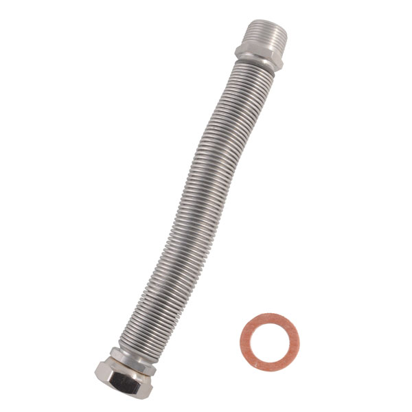 TUBO ACQUA INOX M3/4"-F3/4" 6,5/12,5 ESTENSIBILE