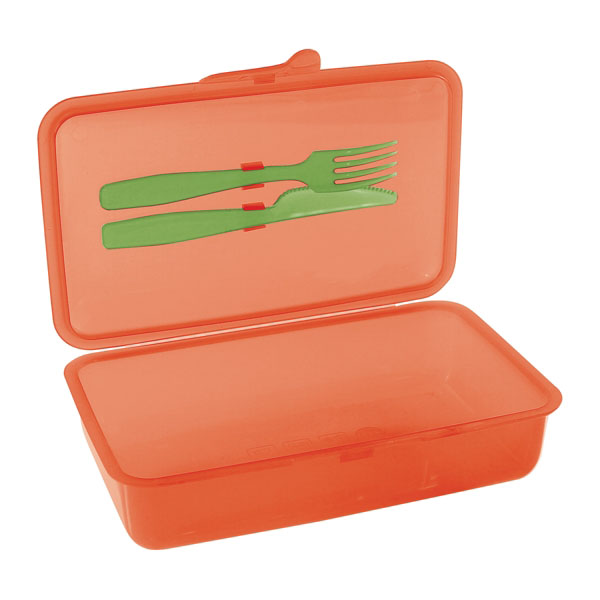CONTENITORE MERENDA POSATE  22×13 h 6,5 COSMOPLAST