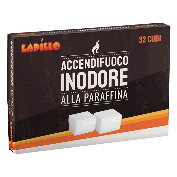 ACCENDITORE CUBETTI PARAFFINA Pz 32 LAPILLO 07549