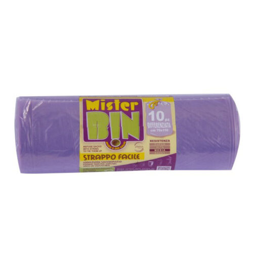 SACCO IMM.LEGACCI VIOLA   70x110 g 30 Pz 10 MR.BIN