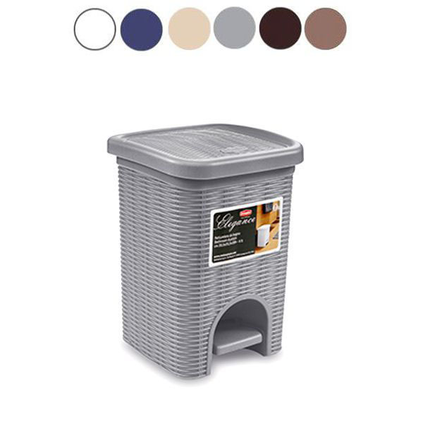 PATTUMIERA PEDALE ELEGANCE MINI BIANC.l 6 STEFANPL