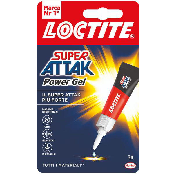 COLLA SUPERATTAK POWER GEL          g  3,0 LOCTITE