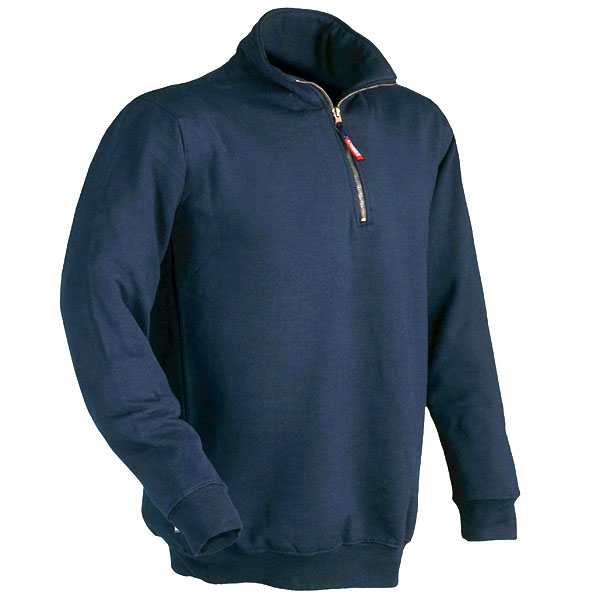 FELPA ZIP CORTA BLU S                  VERENA ISSA