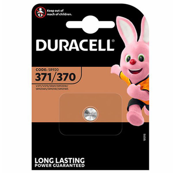 PILA BOTTONE OSSIDO ARGENTO     D371/D370 DURACELL