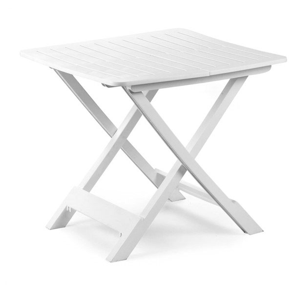 TAVOLO RESINA PIEGH.TEVERE BIANCO  79×72 PROGARDEN
