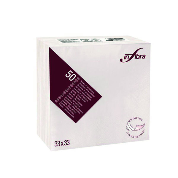 TOVAGLIOLO 2V CLASSIC BIANCO  Pz  50 33×33 INFIBRA