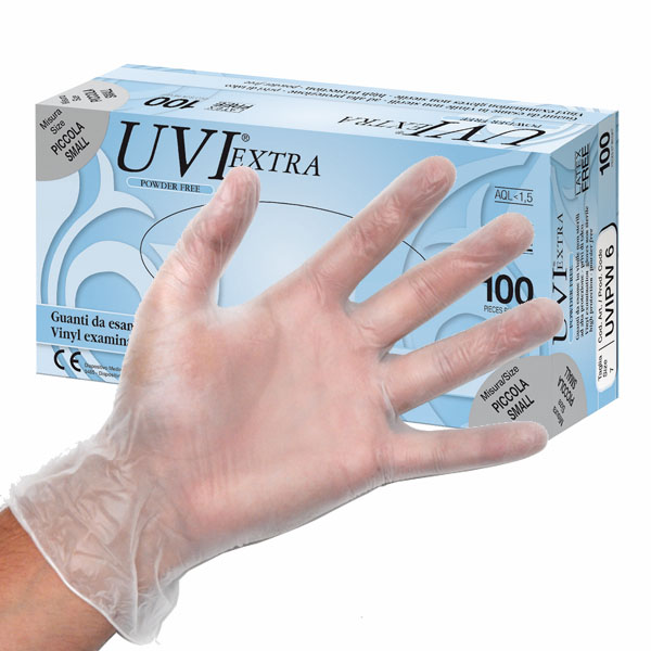 GUANTI VINILE UVI EXTRA Pz 100 L