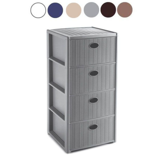 CASSETTIERA P.4 ELEGANCE BIAN. 40x40 h 80 STEFANPL