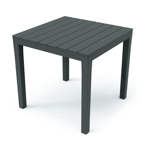 TAVOLO RESINA BALI ANTRACITE       78×78 PROGARDEN