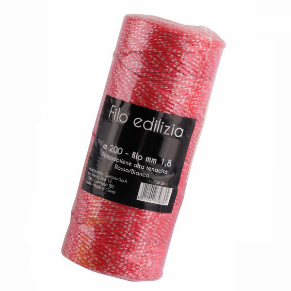 FILO EDILIZIA ROSSO/BIANCO m 200        ALTE 09693