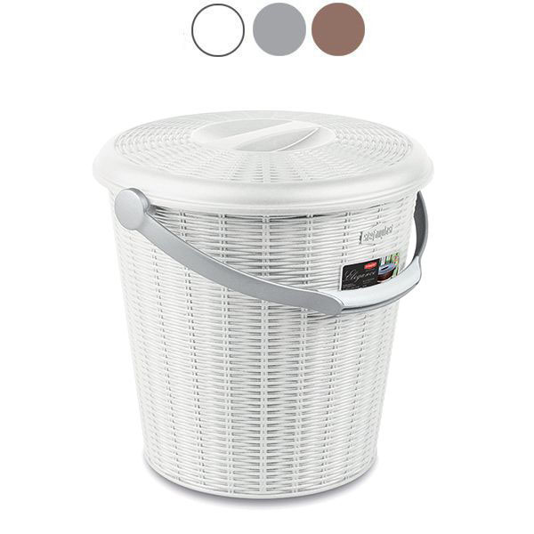 PATTUMIERA TONDA ELEGANCE GRIGIO     l 10 STEFANPL