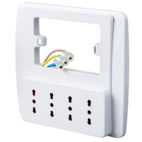 MULTIPRESA PARETE 4 PRESE 10/16    BCO  SMART ROSI