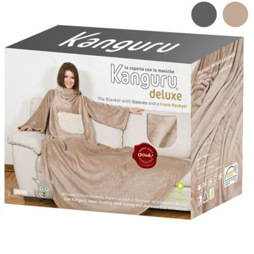 COPERTA MANICHE BEIGE               DELUXE KANGURU