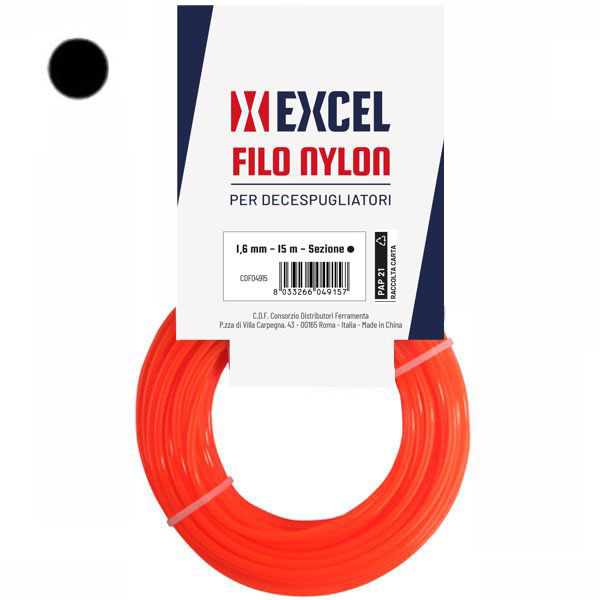 FILO NYLON TONDO mm 2,4 m 15 EXCEL 04917