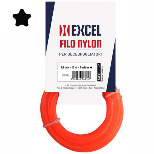 FILO NYLON PENTAGONO       mm 2,0 m 15 EXCEL 09376