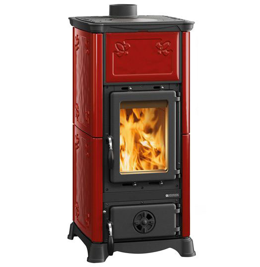 STUFA LEGNA EMILIANA BORDEAUX NORDICA