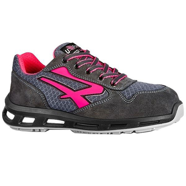 SCARPE VEROK GRIGIO/FUCSIA BASSE 36     S1P UPOWER