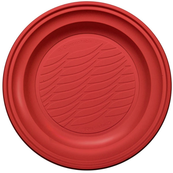 PIATTO FONDO ROSSO              Pz 20 NATURAL BIBO