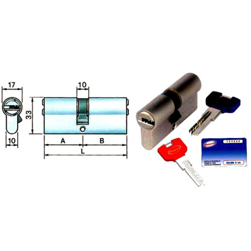 CILINDRO INFILARE  60-30-30     SECUR S3400 POTENT