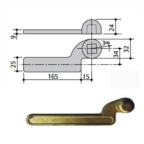 BRACCIO CHIUDIPORTA 7100 INF DX         MA0001 MAB