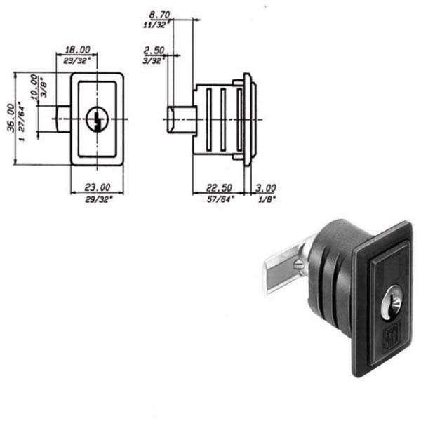 SERRATURA MOBILI PUSH                  2324 MERONI