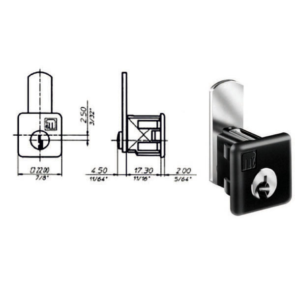CILINDRO LEVETTA mm 17,3 CLIP IN       2352 MERONI