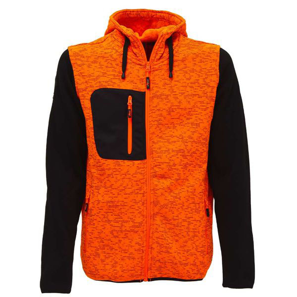 FELPA ZIP LUNGA ORANGE FLUO XL      RAINBOW UPOWER