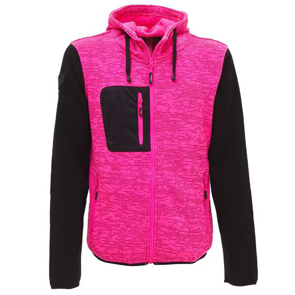 FELPA ZIP LUNGA BLACK FUCSIA L      RAINBOW UPOWER