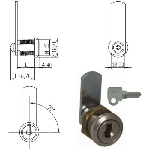 CILINDRO LEVETTA mm 16 D.15             162500 OMR