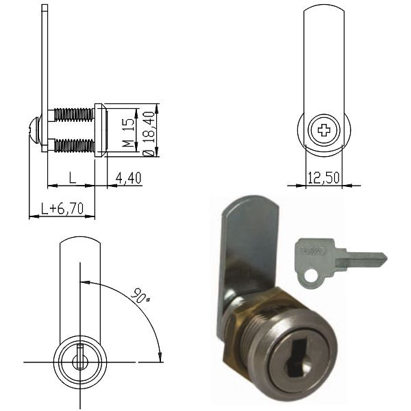 CILINDRO LEVETTA mm 16 D.15             162500 OMR