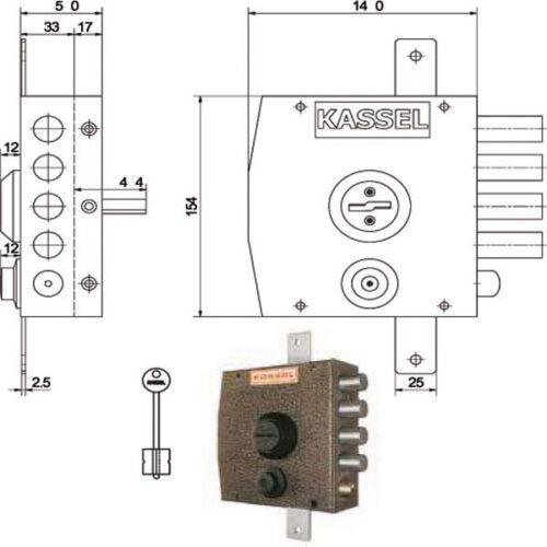 SERRATURA SIC.TRIPLICE SX DM           1352 KASSEL