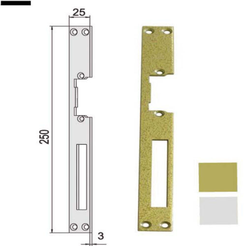 CONTROPIASTRA INCONTRO ELETT.NICH. 05001-00-0 CISA