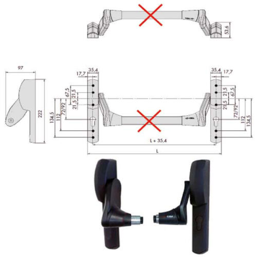 MANIGLIONE FAST PUSH               59617-00-0 CISA