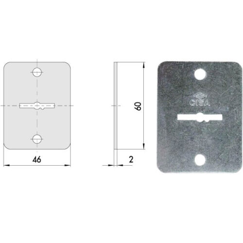BOCCHETTA RETTANGOLARE DM          06124-00-0 CISA