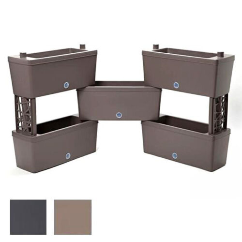 VASO BRICK GRIGIO SET           cm 59x23 h 27 BAMA