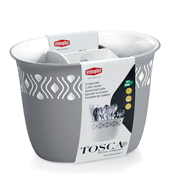SCOLAPOSATE TOSCA GRIGIO    cm 19×13 h 14 STEFANPL