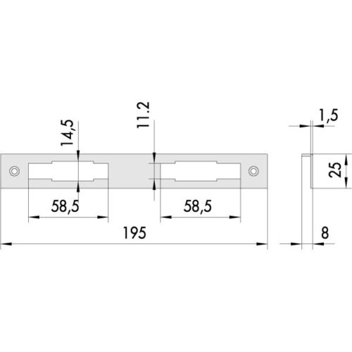 CONTROPIASTRA SERRATURE            06226-00-0 CISA